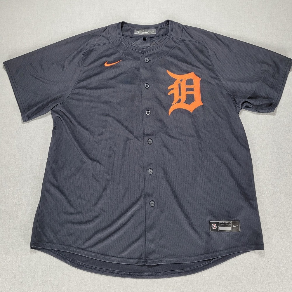 Detroit Tigers Nike Navy Alternate Limited Jersey Mens‎ XXL Customized Sullivan